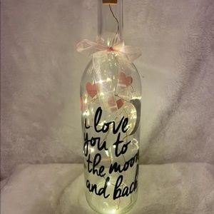 I love you to the moon and back bottle